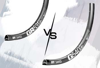 Vergleich: Felgen DT Swiss G 540 DB vs. DT Swiss GR 531 DB